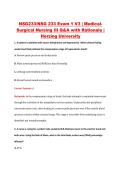 NSG 233 Exam 1 V1&ndash;V3 &vert; NSG233 Exam 1 V1&ndash;V3 &vert; Medical Surgical Nursing III &vert; Herzing University &vert; Complete Exam Bundle with Detailed Verified Answers