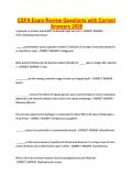 CSFA Exam Review Questions with Correct Answers 2026