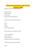 CSFA Exam Questions with Correct Answers 2026