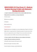 NSG 233 Final Exam V1&ndash;V3 &vert; NSG233 Final Exam V1&ndash;V3 &vert; Medical Surgical Nursing III &vert; Herzing University &vert; Complete Exam Bundle with Detailed Verified Answers