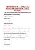 NSG526&sol;NSG 526 Exam 3 V3 &vert; Family &NewLine;Nursing Q&A with Rationale &vert; Herzing &NewLine;University
