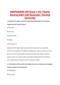 NSG526&sol;NSG 526 Exam 1 V2 &vert; Family &NewLine;Nursing Q&A with Rationale &vert; Herzing &NewLine;University 