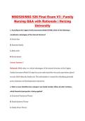 NSG526&sol;NSG 526 Final Exam V3 &vert; Family &NewLine;Nursing Q&A with Rationale &vert; Herzing &NewLine;University 