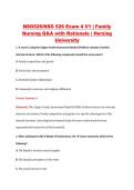 NSG526&sol;NSG 526 Exam 4 V1 &vert; Family &NewLine;Nursing Q&A with Rationale &vert; Herzing &NewLine;University 