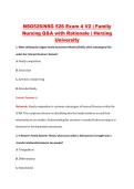 NSG526&sol;NSG 526 Exam 4 V2 &vert; Family &NewLine;Nursing Q&A with Rationale &vert; Herzing &NewLine;University