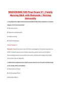 NSG526&sol;NSG 526 Final Exam V1 &vert; Family &NewLine;Nursing Q&A with Rationale &vert; Herzing &NewLine;University 