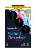 Test bank - Guyton and Hall Textbook of Medical Physiology&comma; 14th Edition by John E&period; Hall&comma; Michael E&period; Hall &vert; Questions & Answers with complete rationales &vert; Chapters 1 to 86 &vert; Guaranteed pass &vert; Latest