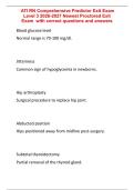 ATI RN Comprehensive Predictor Exit Exam &NewLine;Level 3 2026-2027 Newest Proctored Exit &NewLine;Exam  with correct questions and answers 
