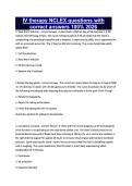 IV therapy NCLEX questions with correct answers 100&percnt; 2026
