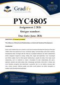 PYC4805 Assignment 2 &lpar;ANSWERS&rpar; 2026 - Due June 2026