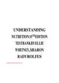 Test Bank For Understanding Nutrition&comma; 15th Edition&comma; Ellie Whitney&comma; Sharon Rady Rolfes&comma; All Chapters&NewLine;