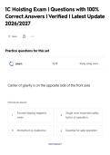 1C Hoisting Exam &vert; Questions with 100&percnt;&NewLine;Correct Answers &vert; Verified &vert; Latest Update&NewLine;2026&sol;2027