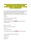 HCR 240 FINAL ACTUAL EXAM 2026&sol;2027 QUESTIONS AND ANSWERS PRACTICE QUESTIONS WITH SOLUTIONS NEWEST &vert; ALREADY GRADED A&plus;&vert; HCR 240&NewLine;FINAL &lbrack;GUARANTEED PASS&rsqb;