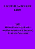 A-Level UK Politics AQA Exam &vert; Revision & Practice Guide 2026