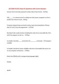 LECTURE PLS 021 Exam &num;1 Questions with Correct Answers
