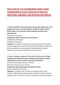 NACE CARE OF THE CHILDBEARING FAMILY EXAM COMPREHENSIVE STUDY GUIDE WITH PRACTICE QUESTIONS&comma; ANSWERS&comma; AND DETAILED RATIONALES
