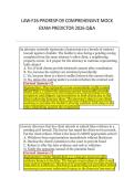 LAW-F26-PRORESP-09 COMPREHENSIVE MOCK &NewLine;EXAM PREDICTOR 2026 Q&A 