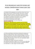 PCCN PROGRESSIVE CARE&sol;STEP-DOWN UNIT &NewLine;NURSES COMPREHENSIVE EXAM GUIDE 2026 &NewLine;Q&A