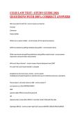 CSLB LAW TEST - STUDY GUIDE 2026 &NewLine;QUESTIONS WITH 100&percnt; CORRECT ANSWERS 
