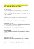 CSLB LAW TEST EXAMPLES ACTUAL QUESTIONS &NewLine;AND ANSWERS 2026&sol;2027 A&plus; GRADE&period;