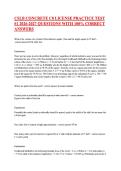 CSLB CONCRETE C8 LICENSE PRACTICE TEST &NewLine;&num;1 2026-2027 QUESTIONS WITH 100&percnt; CORRECT &NewLine;ANSWERS 