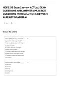 HDFS 210 Exam 2 review ACTUAL EXAM QUESTIONS AND ANSWERS PRACTICE QUESTIONS WITH SOLUTIONS NEWEST &vert; ALREADY GRADED A&plus;