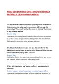AAERT CDR EXAM PREP QUESTIONS WITH CORRECT ANSWERS & DETAILED EXPLANATIONS
