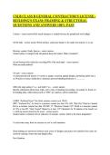 CSLB CLASS B GENERAL CONTRACTOR'S LICENSE - &NewLine;BUILDING'S EXAM&colon; FRAMING & STRUCTURAL &NewLine;QUESTIONS AND ANSWERS 100&percnt; PASS
