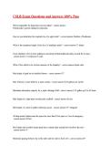 CSLB Exam Questions and Answers 100&percnt; Pass