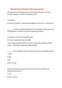 MIS 301 Exam &num;1 Questions with Correct Answers