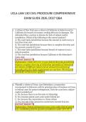 UCLA-LAW-130 CIVIL PROCEDURE COMPREHENSIVE &NewLine;EXAM GUIDE 2026 &sol;2027 Q&A 