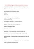 MIS 431 ER Modeling Exam &num;1 Questions with Correct Answers