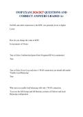 SNSP EXAM 2026&sol;2027 QUESTIONS AND CORRECT ANSWERS GRADED A&plus;