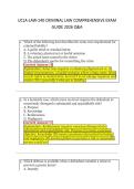 UCLA-LAW-140 CRIMINAL LAW COMPREHENSIVE EXAM &NewLine;GUIDE 2026 Q&A 