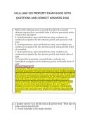UCLA-LAW-150 PROPERTY EXAM GUIDE WITH &NewLine;QUESTIONS AND CORRECT ANSWERS 2026 