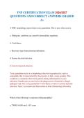 FNP CERTIFICATION EXAM 2026&sol;2027 QUESTIONS AND CORRECT ANSWERS GRADED A&plus;