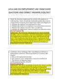 UCLA-LAW-230 EMPLOYMENT LAW  EXAM GUIDE &NewLine;QUESTIONS AND CORRECT ANSWERS 2026&sol;2027 