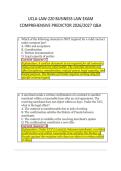 UCLA-LAW-220 BUSINESS LAW EXAM &NewLine;COMPREHENSIVE PREDICTOR 2026&sol;2027 Q&A 