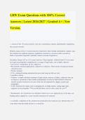 LRW Exam Questions with 100&percnt; Correct&NewLine;Answers &vert; Latest 2026&sol;2027 &vert; Graded A&plus; &vert; New&NewLine;Version&period;