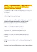 Florida 2-40 Health Insurance Exam &lpar;2026&sol;2027&rpar; &vert;&NewLine;Latest Exam-Based Questions &vert; 100&percnt; Verified&NewLine;Answers &vert; Exam Prep Guide &vert; A&plus;