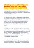 WGU C268 Spreadsheets &lpar;2026&sol;2027&rpar; &vert; Latest&NewLine;Assessment Review Pack &vert; 100&percnt; Accurate&NewLine;Answers &vert; Complete Resource &vert; A&plus; Verified