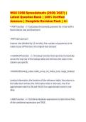 WGU C268 Spreadsheets All-in-One Study Bundle &vert; 2026 Test Bank & Practice Questions &vert; Verified A&plus; Revision Material &vert; 100&percnt; Exam Ready Set