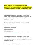ADULT CCRN&sol;PCCN CERTIFICATION TEST EXAM&NewLine;QUESTIONS AND ANSWERS &lpar;LATEST UPDATE 2026&sol;2027&rpar;&NewLine;VERIFIED SOLUTIONS &vert; RATED A&plus; &vert; GUARANTEED PASS&period; 