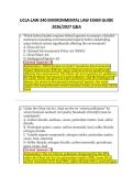UCLA-LAW-240 ENVIRONMENTAL LAW EXAM GUIDE &NewLine;2026&sol;2027 Q&A 