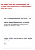 USEF Safe Sport Training EXAM fully solved & updated 2026- &NewLine;2027&lpar;latest version verified for accuracy&rpar; &lpar;Questions &plus; Answers&rpar; &NewLine;Solved 100&percnt; Correct&excl;&excl; 