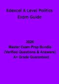 Edexcel A-Level Politics Exam Guide&colon; Complete Revision & Exam Technique Handbook &lpar;PDF&rpar;