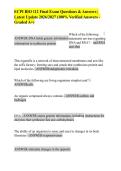 ECPI BIO 112 Final Exam Questions & Answers &vert;&NewLine;Latest Update 2026&sol;2027 &lpar;100&percnt; Verified Answers -&NewLine;Graded A&plus;&rpar; 