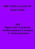 AQA A-Level Politics UK Exam Guide&colon; Complete Revision & Study Handbook &lpar;PDF&rpar;