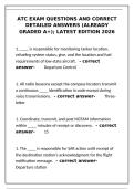 ATC Exam Questions & Answers 2026 &ndash; Verified Detailed Explanations&NewLine;&NewLine;