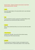SOLAR SYSTEM - SCIENCE OLYMPIAD EXAM 2026&sol;27 QUESTIONS &NewLine;AND ANSWERS NEWEST VERSION